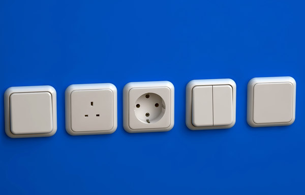 3d electrical outlets light model - Power Socket Wall Vray by StathisNHX